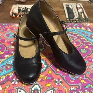 Vintage 80s Bloch Leather Women's Tap Shoes Size 9